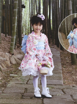 着物ドレス　桜と毬 写真